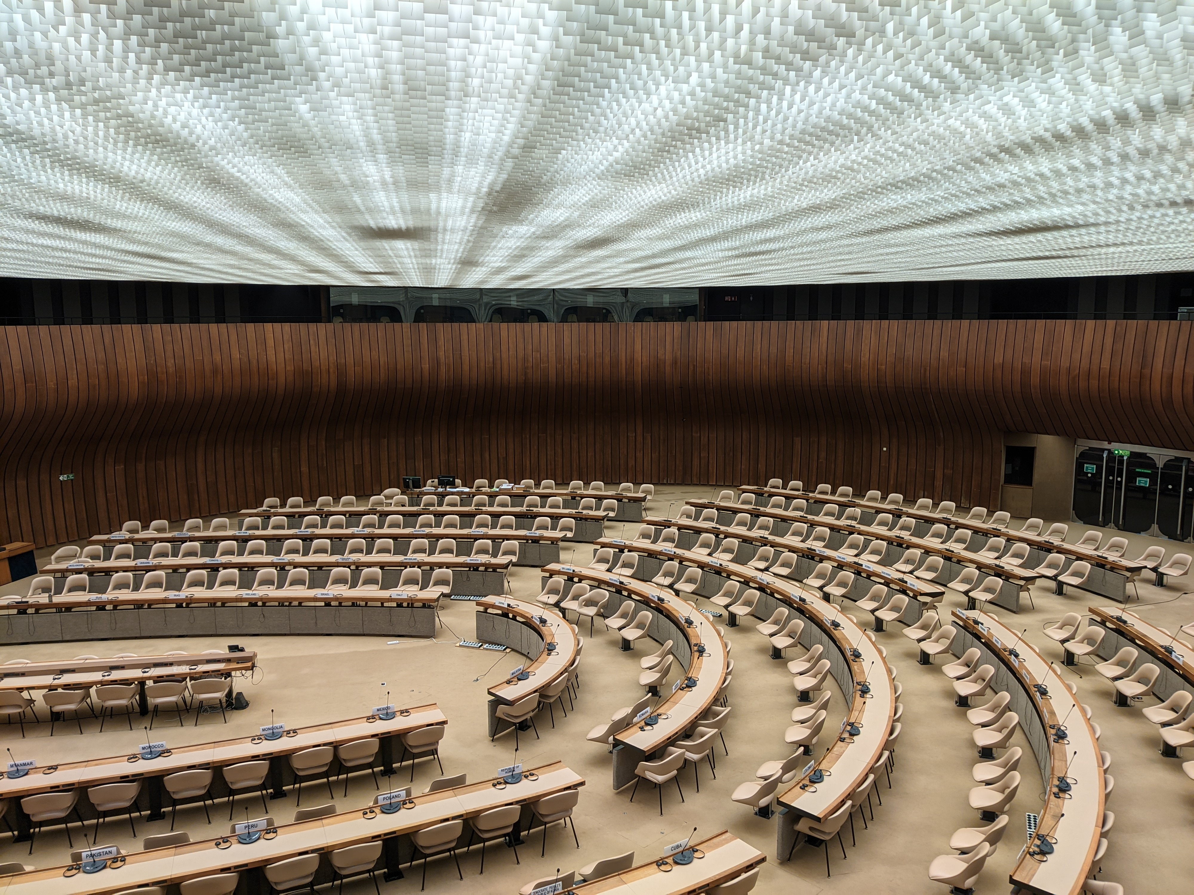Salle de conférence des Nations Unies à Genève